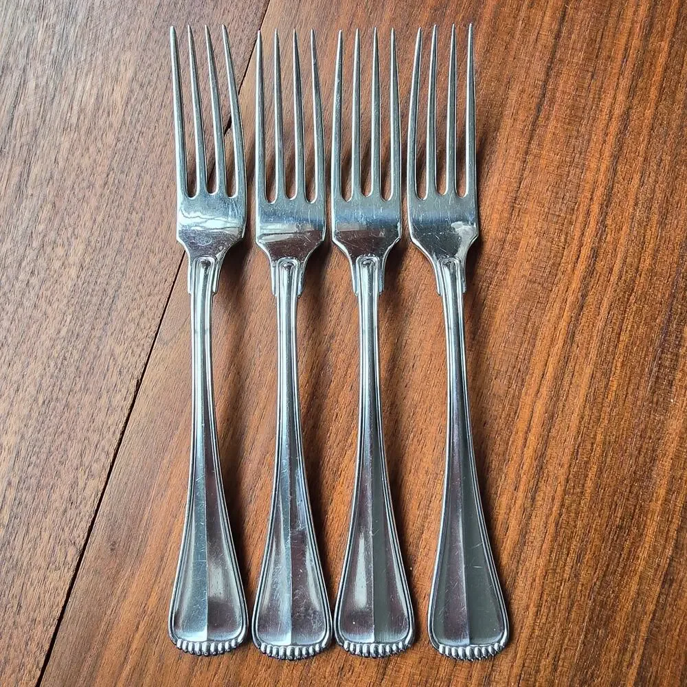 Towle Hamilton Dinner Forks Stainless Steel Germany 18/8 Satin Handle Set of 4